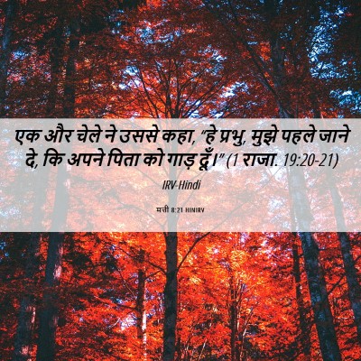 Picture 06 - मत्ती 8:21 HINIRV - एक और चेले ने उससे - Bible Verse Picture