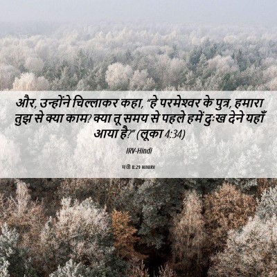 Picture 06 - मत्ती 8:29 HINIRV - और, उन्होंने - Bible Verse Picture