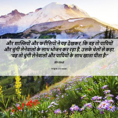 Picture 06 - मरकुस 2:16 HINIRV - और शास्त्रियों और - Bible Verse Picture