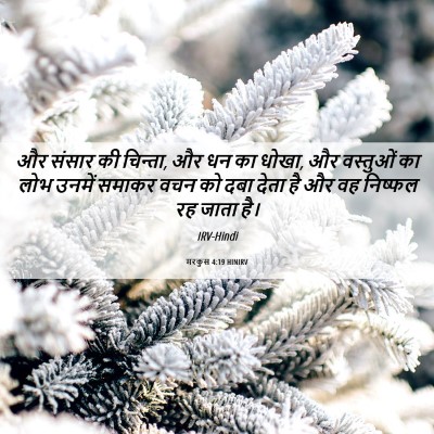 Picture 06 - मरकुस 4:19 HINIRV - और संसार की चिन्ता, - Bible Verse Picture
