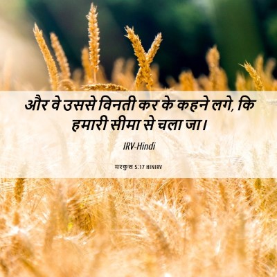 Picture 06 - मरकुस 5:17 HINIRV - और वे उससे विनती कर - Bible Verse Picture