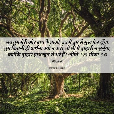 Picture 06 - यशायाह 1:15 HINIRV - जब तुम मेरी ओर हाथ - Bible Verse Picture