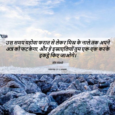 Picture 06 - यशायाह 27:12 HINIRV - उस समय यहोवा फरात - Bible Verse Picture