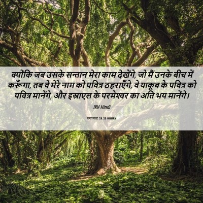 Picture 06 - यशायाह 29:23 HINIRV - क्योंकि जब उसके - Bible Verse Picture
