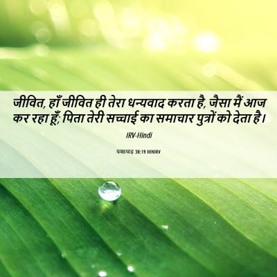 Picture 06 - यशायाह 38:19 HINIRV - जीवित, हाँ जीवित ही - Bible Verse Picture