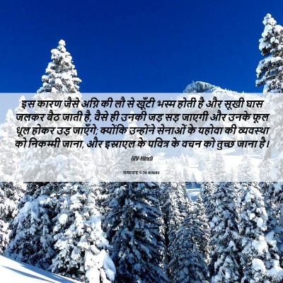 Picture 06 - यशायाह 5:24 HINIRV - इस कारण जैसे अग्नि - Bible Verse Picture