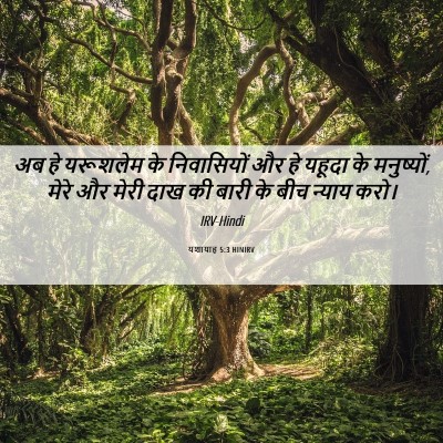 Picture 06 - यशायाह 5:3 HINIRV - अब हे यरूशलेम के - Bible Verse Picture