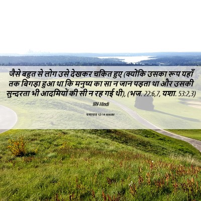 Picture 06 - यशायाह 52:14 HINIRV - जैसे बहुत से लोग - Bible Verse Picture