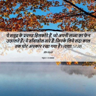 Picture 06 - यहूदा 1:13 HINIRV - ये समुद्र के - Bible Verse Picture