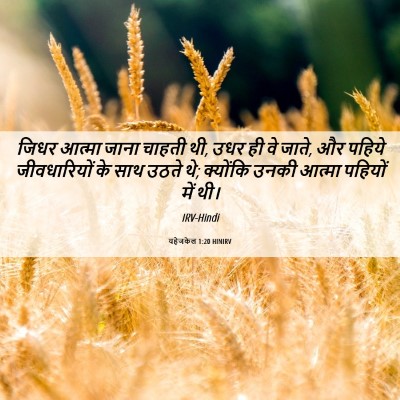 Picture 06 - यहेजकेल 1:20 HINIRV - जिधर आत्मा जाना - Bible Verse Picture