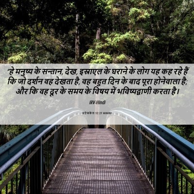 Picture 06 - यहेजकेल 12:27 HINIRV - “हे मनुष्य के - Bible Verse Picture