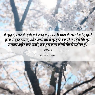 Picture 06 - यहेजकेल 13:21 HINIRV - मैं तुम्हारे सिर - Bible Verse Picture