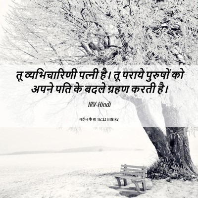 Picture 06 - यहेजकेल 16:32 HINIRV - तू व्यभिचारिणी - Bible Verse Picture