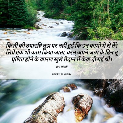 Picture 06 - यहेजकेल 16:5 HINIRV - किसी की दयादृष्टि - Bible Verse Picture