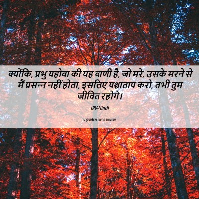 Picture 06 - यहेजकेल 18:32 HINIRV - क्योंकि, प्रभु - Bible Verse Picture