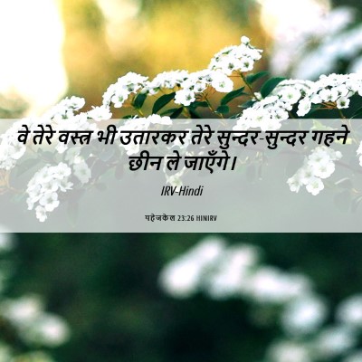 Picture 06 - यहेजकेल 23:26 HINIRV - वे तेरे वस्त्र भी - Bible Verse Picture