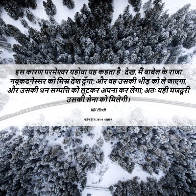 Picture 06 - यहेजकेल 29:19 HINIRV - इस कारण परमेश्‍वर - Bible Verse Picture