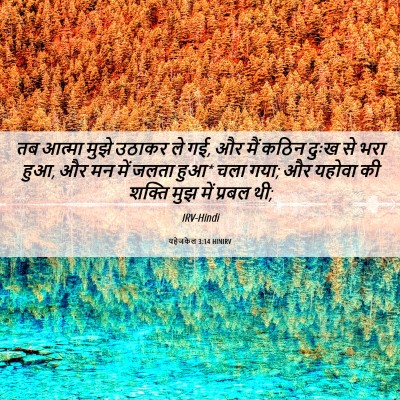 Picture 06 - यहेजकेल 3:14 HINIRV - तब आत्मा मुझे - Bible Verse Picture