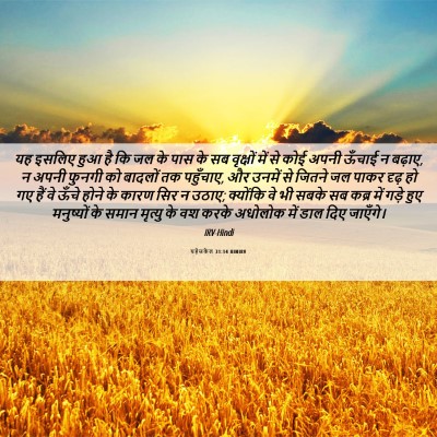 Picture 06 - यहेजकेल 31:14 HINIRV - यह इसलिए हुआ है कि - Bible Verse Picture