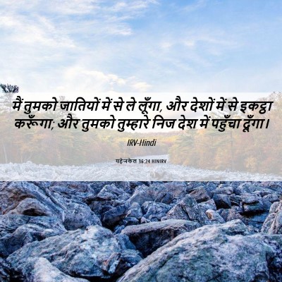 Picture 06 - यहेजकेल 36:24 HINIRV - मैं तुमको जातियों - Bible Verse Picture