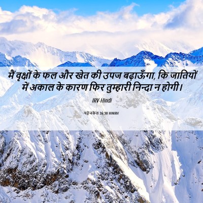 Picture 06 - यहेजकेल 36:30 HINIRV - मैं वृक्षों के फल - Bible Verse Picture