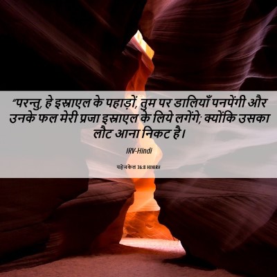 Picture 06 - यहेजकेल 36:8 HINIRV - “परन्तु, हे - Bible Verse Picture