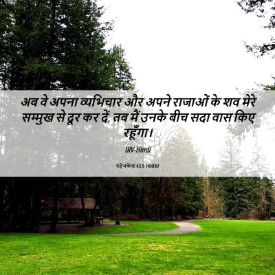 Picture 06 - यहेजकेल 43:9 HINIRV - अब वे अपना - Bible Verse Picture