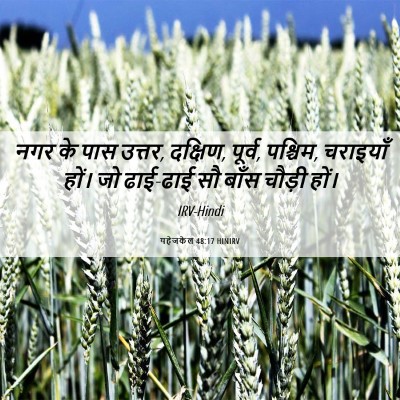 Picture 06 - यहेजकेल 48:17 HINIRV - नगर के पास उत्तर, - Bible Verse Picture