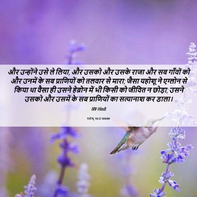 Picture 06 - यहोशू 10:37 HINIRV - और उन्होंने उसे ले - Bible Verse Picture