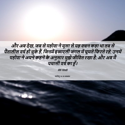 Picture 06 - यहोशू 14:10 HINIRV - और अब देख, जब से - Bible Verse Picture