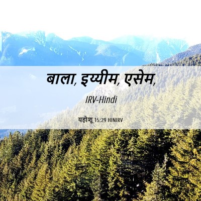 Picture 06 - यहोशू 15:29 HINIRV - बाला, इय्यीम, - Bible Verse Picture