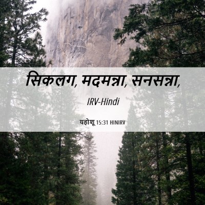 Picture 06 - यहोशू 15:31 HINIRV - सिकलग, मदमन्ना, - Bible Verse Picture