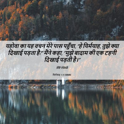 Picture 06 - यिर्मयाह 1:11 HINIRV - यहोवा का यह वचन - Bible Verse Picture