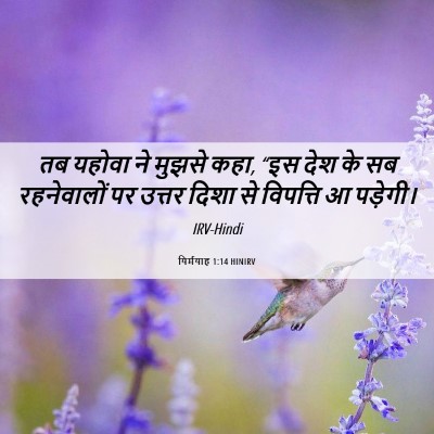 Picture 06 - यिर्मयाह 1:14 HINIRV - तब यहोवा ने मुझसे - Bible Verse Picture