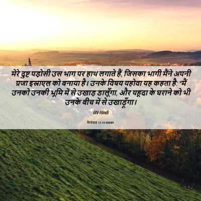 Picture 06 - यिर्मयाह 12:14 HINIRV - मेरे दुष्ट पड़ोसी - Bible Verse Picture