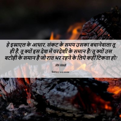 Picture 06 - यिर्मयाह 14:8 HINIRV - हे इस्राएल के आधार, - Bible Verse Picture
