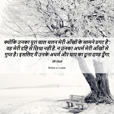 Picture 06 - यिर्मयाह 16:17 HINIRV - क्योंकि उनका पूरा - Bible Verse Picture