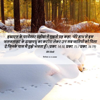 Picture 06 - यिर्मयाह 25:15 HINIRV - इस्राएल के - Bible Verse Picture