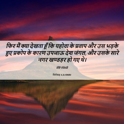 Picture 06 - यिर्मयाह 4:26 HINIRV - फिर मैं क्या देखता - Bible Verse Picture