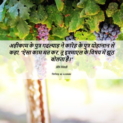 Picture 06 - यिर्मयाह 40:16 HINIRV - अहीकाम के पुत्र - Bible Verse Picture