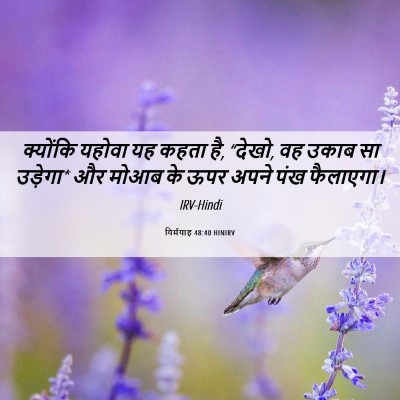 Picture 06 - यिर्मयाह 48:40 HINIRV - क्योंकि यहोवा यह - Bible Verse Picture