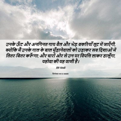Picture 06 - यिर्मयाह 49:32 HINIRV - उनके ऊँट और अनगिनत - Bible Verse Picture