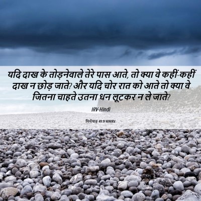 Picture 06 - यिर्मयाह 49:9 HINIRV - यदि दाख के - Bible Verse Picture