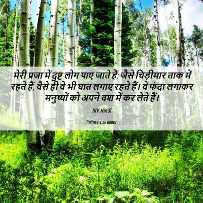 Picture 06 - यिर्मयाह 5:26 HINIRV - मेरी प्रजा में - Bible Verse Picture
