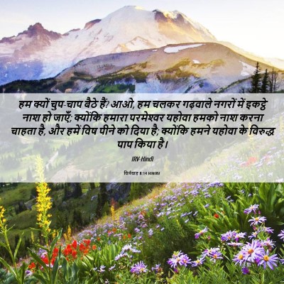 Picture 06 - यिर्मयाह 8:14 HINIRV - हम क्यों चुप-चाप - Bible Verse Picture