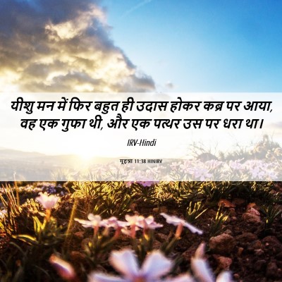 Picture 06 - यूहन्ना 11:38 HINIRV - यीशु मन में फिर - Bible Verse Picture