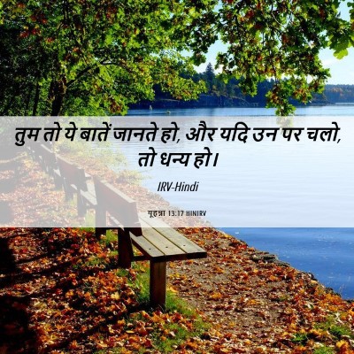 Picture 06 - यूहन्ना 13:17 HINIRV - तुम तो ये बातें - Bible Verse Picture