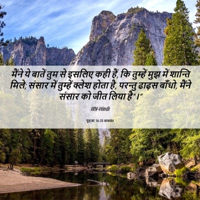 Picture 06 - यूहन्ना 16:33 HINIRV - मैंने ये बातें तुम - Bible Verse Picture