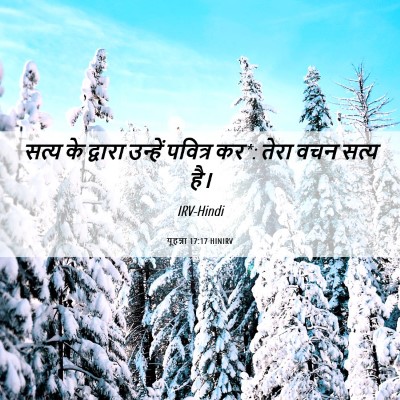 Picture 06 - यूहन्ना 17:17 HINIRV - सत्य के द्वारा - Bible Verse Picture