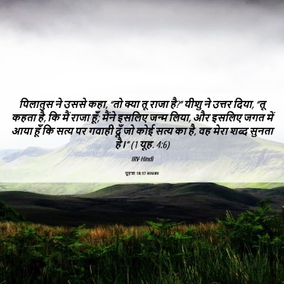 Picture 06 - यूहन्ना 18:37 HINIRV - पिलातुस ने उससे - Bible Verse Picture